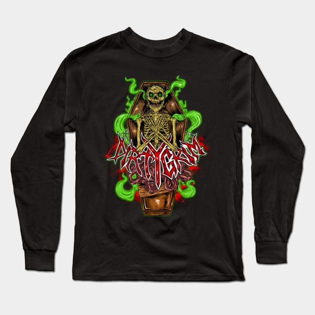 Grim's Casket Long Sleeve T-Shirt by GenocideEntertainment